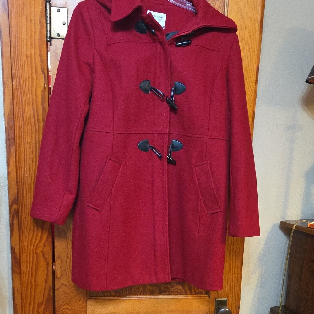 Nautica Women's Red Toggle Jacket